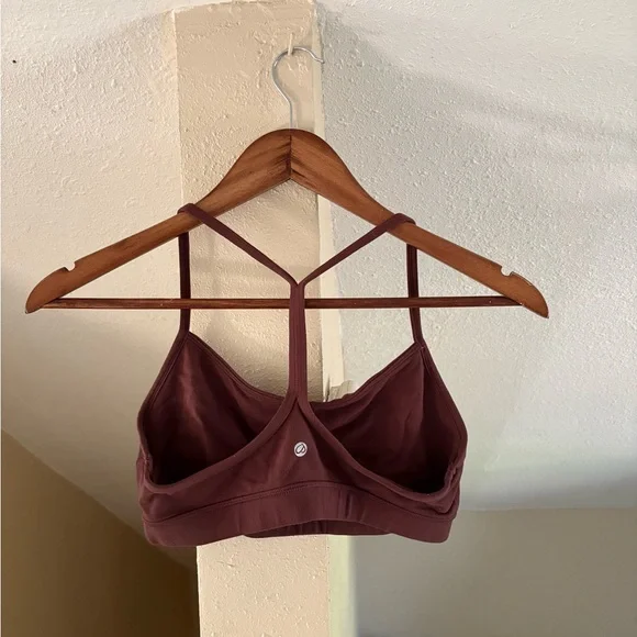 CRZ YOGA Women's Bra in Burgundy - Picture 2 of 2